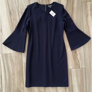 The Limited ponte dress with bell sleeves